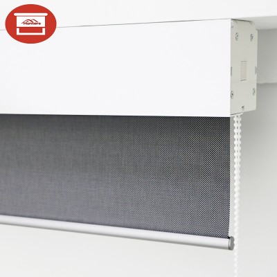 Blackout Off White Roller shades/China OEM no screw roller blinds