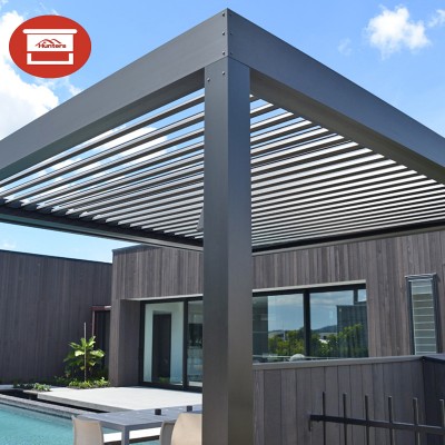 Automatic louvered roof weatherproof Aluminum pergola system