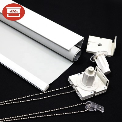 Heavy-duty block out Fabric Fascia cassette blackout roller blind for office